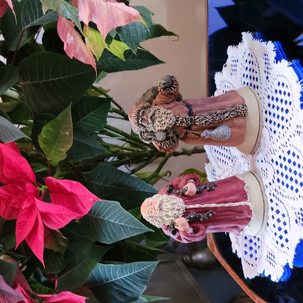June McKenna santa figurines